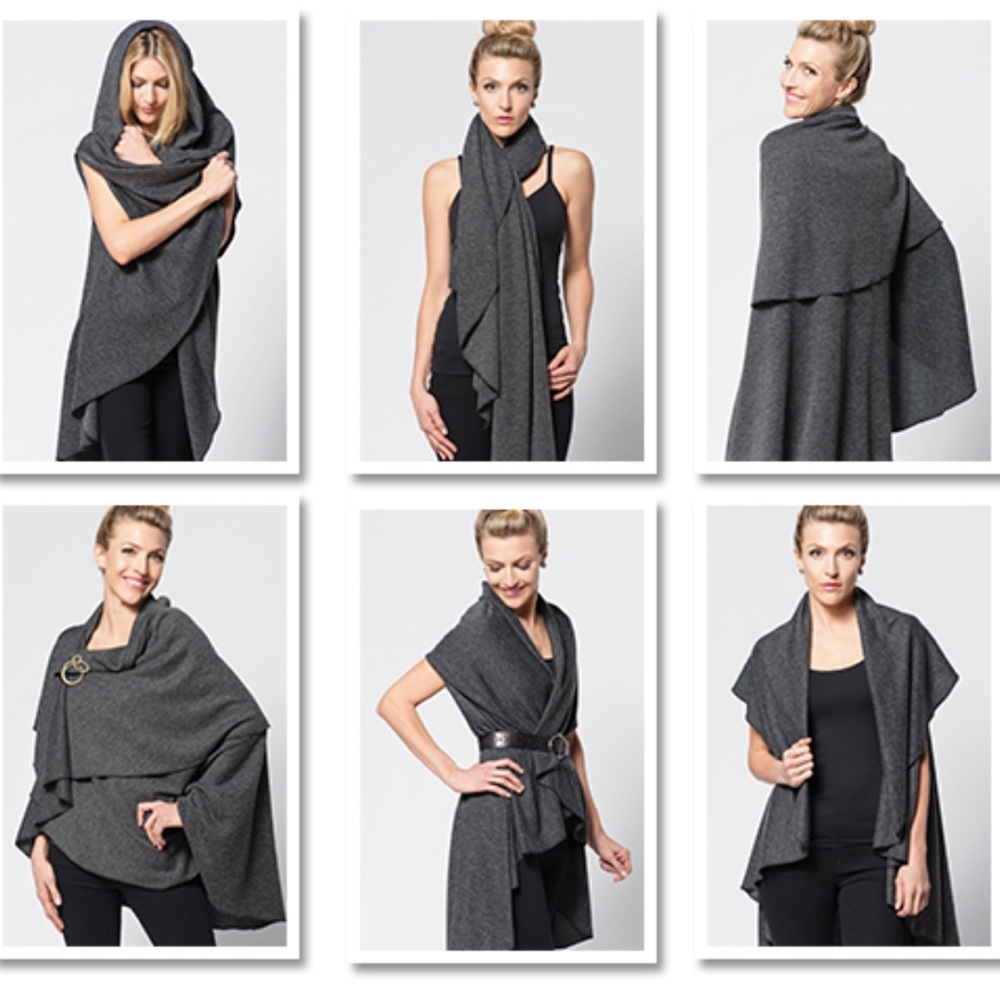 The City Wrap 6 Styles in One Scarf, Wrap, Sweater, Poncho One Size Fits All